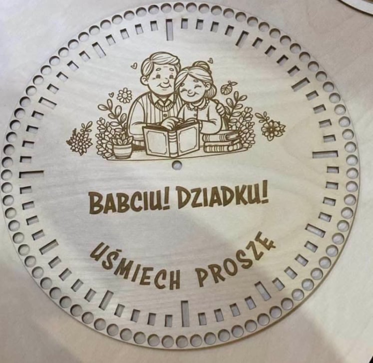 Baza do zegara dla babci i dziadka