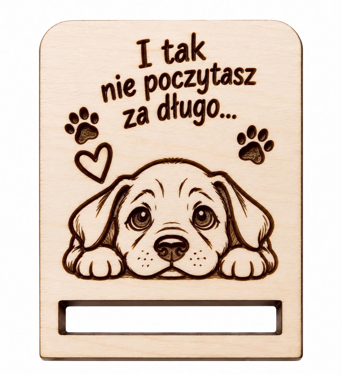 Drewniana baza do zakładki do książki