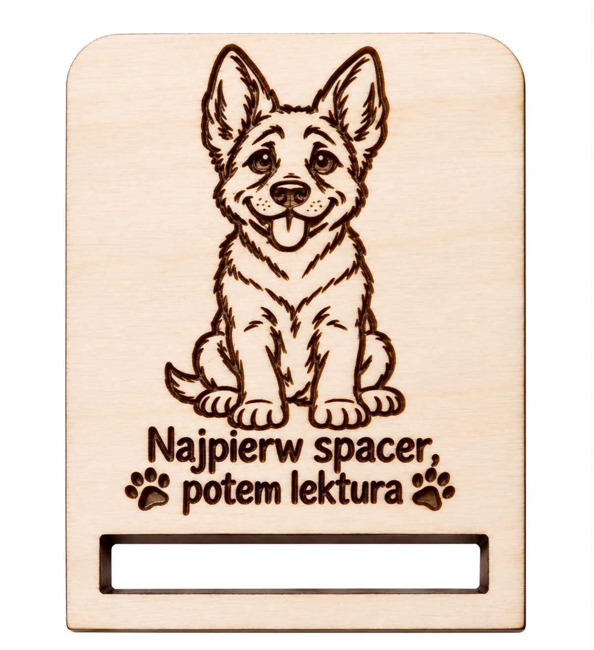 Drewniana baza do zakładki do książki