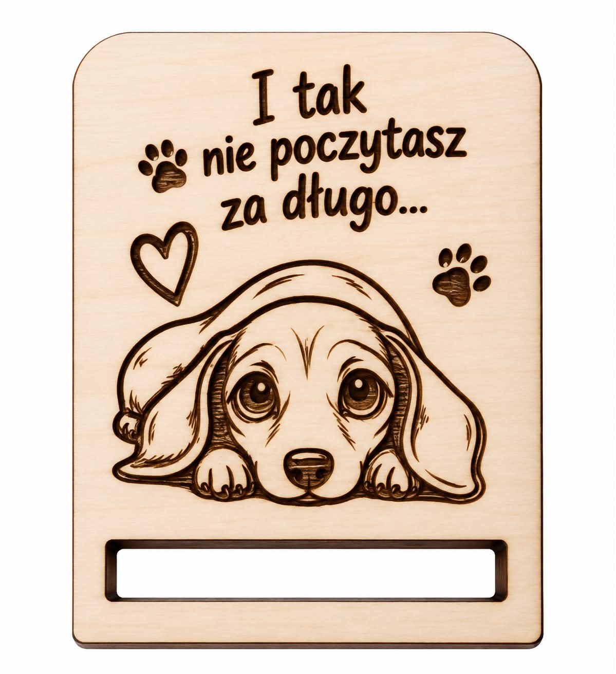 Drewniana baza do zakładki do książki