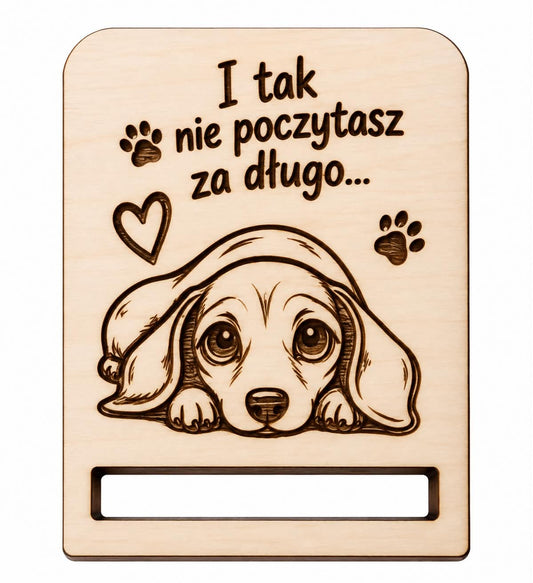 Drewniana baza do zakładki do książki
