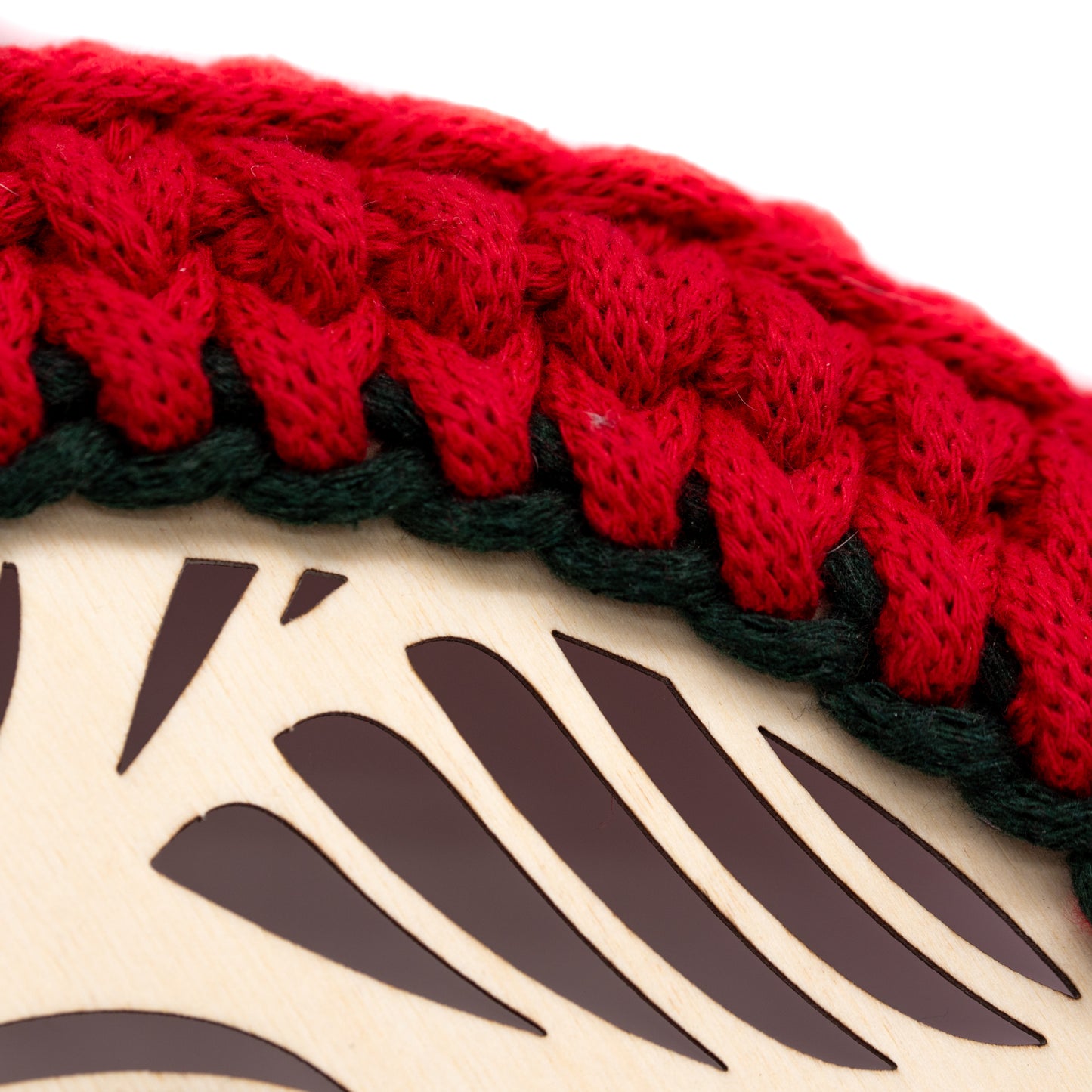 Baza do koszyka ze sklejki 20 cm – ażurowa przykrywka do koszyka z motywem liści