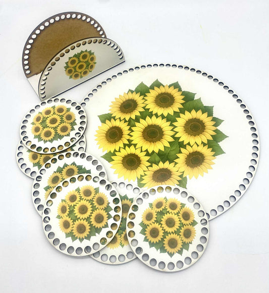 Zestaw baz do szydełkowania – Słoneczniki