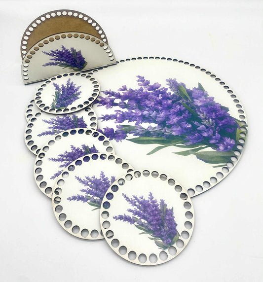 Zestaw baz do szydełkowania – Lawenda