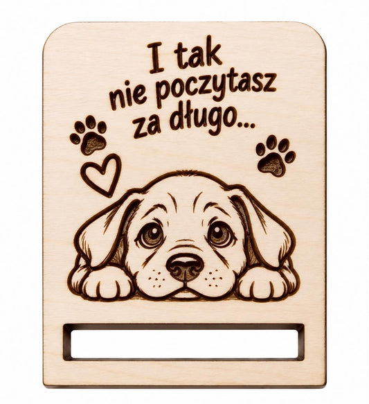 Drewniana baza do zakładki do książki