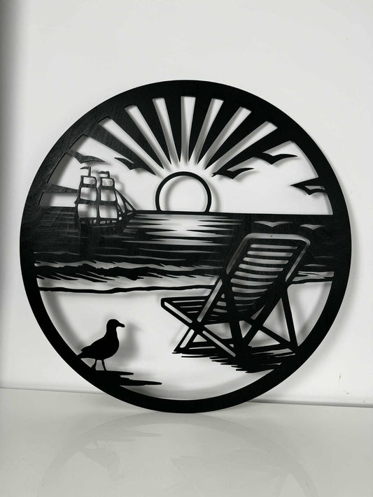 Obraz ażurowy morze i plaża