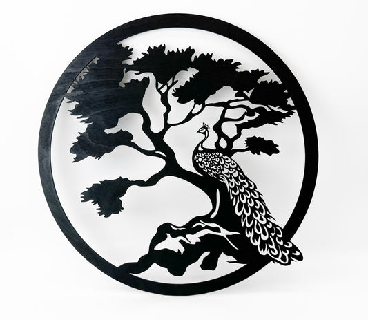 Baza pod mech chrobotek - paw na drzewie